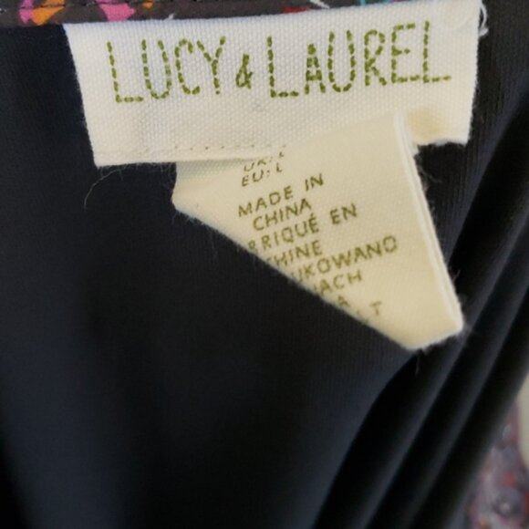 Lucy & Laurel Pleated Skirt Multi-Color Maxi Ankle Skirt Size Large ☆ - Picture 7 of 10